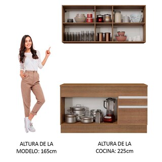 Foto 5 | Foto 5 | Cocina Integral Madesa Glamy Marrón de 150 Cm