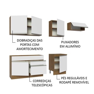 Foto 4 | Foto 4 | Cocina Integral Madesa Glamy Blanca de 260 Cm
