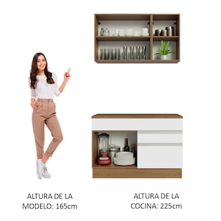 Foto 5 | Foto 5 | Cocina Integral 120 cm Glamy Madesa 08 Marrón