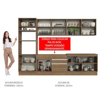Foto 5 | Foto 5 | Cocina Integral 310 cm Glamy Madesa 02 Marrón