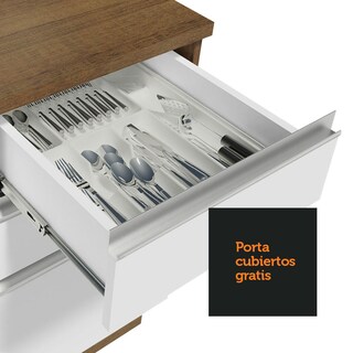 Foto 8 | Foto 8 | Cocina Integral 120cm Marrón/blanco Glamy Madesa 02