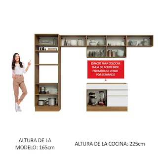 Foto 6 | Foto 6 | Cocina Integral Madesa Glamy Blanca 350 Cm
