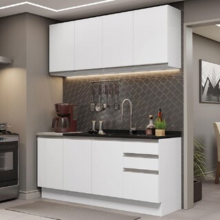 Foto 2 | Foto 2 | Cocina Integral Madesa Glamy Blanca 160 CM sin Mesón de Acero