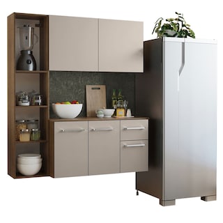Foto 2 | Foto 2 | Mueble De Cocina Compacto 120cm Marron/crema Easy Madesa