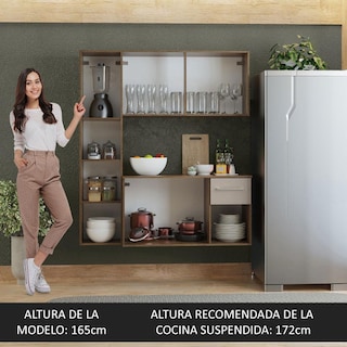 Foto 5 | Foto 5 | Mueble De Cocina Compacto 120cm Marron/crema Easy Madesa