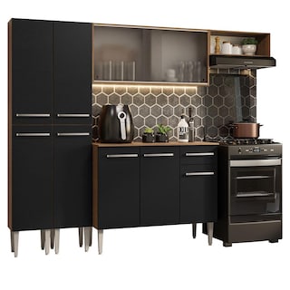 Foto 1 | Foto 1 | Cocina Integral 229cm Marrón/negro Emilly Madesa 08