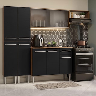 Foto 2 | Foto 2 | Cocina Integral 229cm Marrón/negro Emilly Madesa 08