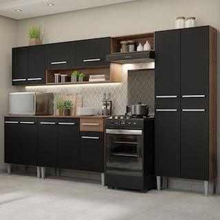 Foto 2 | Foto 2 | Cocina Integral 293cm Marrón/negro Emilly Madesa 01