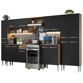 Foto 1 | Foto 1 | Cocina Integral 325 cm Marrón Negro Emilly Madesa 02