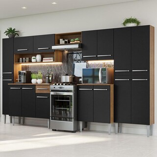 Foto 2 | Foto 2 | Cocina Integral 325 cm Marrón Negro Emilly Madesa 02