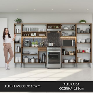 Foto 5 | Foto 5 | Cocina Integral 325 cm Marrón Negro Emilly Madesa 02