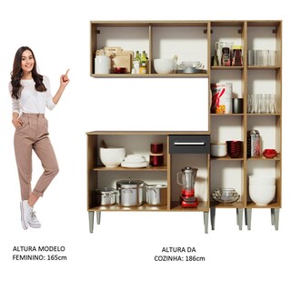 Foto 5 | Foto 5 | Cocina Integral 169 cm Emilly Voice Madesa Marrón y Negro 06