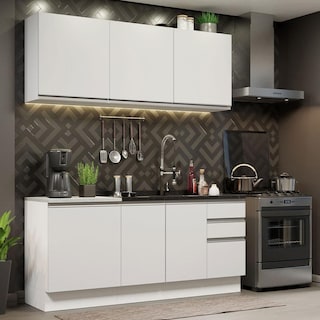 Foto 2 | Foto 2 | Cocina Integral Madesa Glamy Blanca 180 cm sin Mesón de Acero