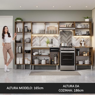 Foto 6 | Foto 6 | Cocina Integral 293cm Con Fregadero Emilly Madesa 07