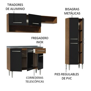 Foto 4 | Foto 4 | Cocina Integral 229cm con Fregadero Emilly Madesa 10