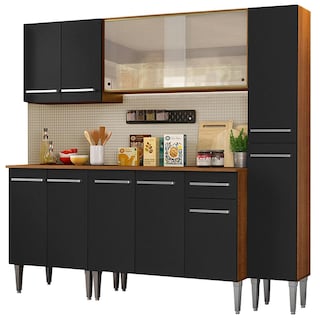 Foto 1 | Foto 1 | Cocina Integral 201cm Marrón/negro Emilly Fast Madesa 02