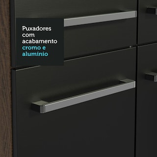 Foto 6 | Foto 6 | Cocina Integral 137cm Marrón/negro Emilly Art Madesa 04
