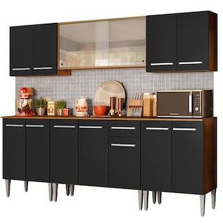 Foto 1 | Foto 1 | Cocina Integral 233cm Marrón/negro Emilly Wind Madesa 02