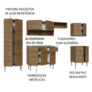 Foto 4 | Foto 4 | Cocina Integral 293cm Con Fregadero Emilly Madesa 08