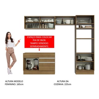 Foto 5 | Foto 5 | Cocina Integral Glamy Madesa 270cm con Módulos Separados