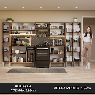 Foto 5 | Foto 5 | Cocina Integral 325 cm Emilly Madesa 05 Marrón