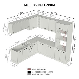 Foto 3 | Foto 3 | Cocina Integral de Esquina 459cm Agata Madesa 01
