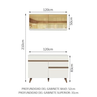 Foto 3 | Foto 3 | Cocina Integral Compacta Madesa Reims 120 cm 01