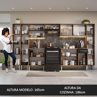 Foto 5 | Foto 5 | Cocina Integral 325cm Marrón Emilly Madesa 03