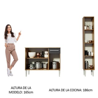 Foto 5 | Foto 5 | Cocina Integral Madesa Marrón de 137 cm