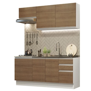 Foto 1 | Foto 1 | Cocina Integral Con Fregadero 180cm Glamy Madesa 13 Blanco/Marrón