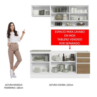 Foto 4 | Foto 4 | Cocina Integral Modular Glamy Madesa 180cm Br 08