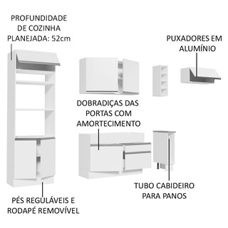 Foto 4 | Foto 4 | Cocina Integral Completa Modular Madesa Safira 290cm Bb 04