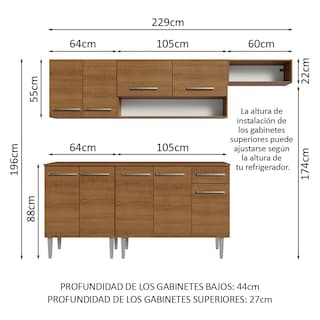 Foto 3 | Foto 3 | Cocina Integral Completa Modular Madesa Emilly 229cm Mm 14
