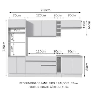Foto 3 | Foto 3 | Cocina Integral Completa Modular Madesa Vicenza 290cm Bb