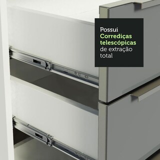 Foto 6 | Foto 6 | Gabinete de Cocina Integral Madesa Completa 240 cm Lux Blanco y Gris 02