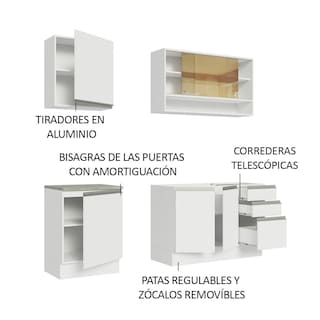 Foto 4 | Foto 4 | Cocina Integral Modular Madesa Glamy 180cm Bb