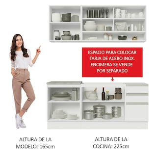 Foto 5 | Foto 5 | Cocina Integral Modular Madesa Glamy 180cm Bb