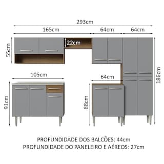 Foto 3 | Foto 3 | Cocina Integral Completa Modular Madesa Emilly Con Tarja Mg9