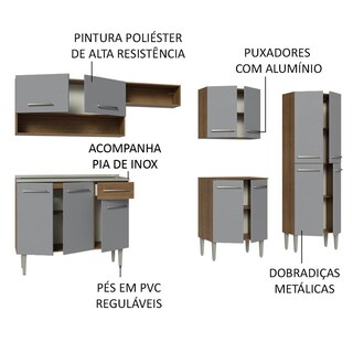 Foto 4 | Foto 4 | Cocina Integral Completa Modular Madesa Emilly Con Tarja Mg9