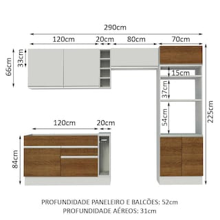 Foto 3 | Foto 3 | Cocina Integral Completa Modular Madesa Glamy 290 cm Mb 02