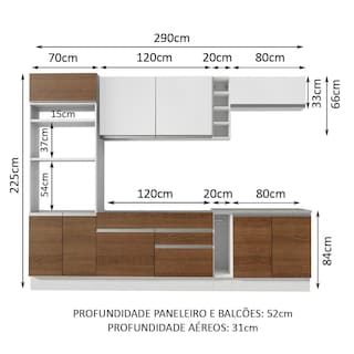 Foto 3 | Foto 3 | Cocina Integral Completa Modular Madesa Vicenza 290cm Brb 12