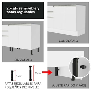 Foto 7 | Foto 7 | Cocina Integral Madesa Safira 290 cm Blanca