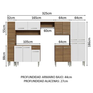Foto 3 | Foto 3 | Mueble De Cocina Integral 325cm Emilly Madesa