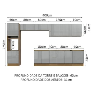 Foto 3 | Foto 3 | Cocina Integral Completa Modular Madesa Lux 440cm Mg