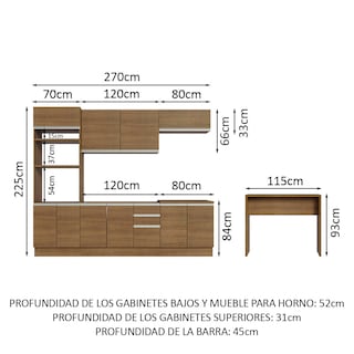 Foto 3 | Foto 3 | Cocina Integral Completa Modular Madesa Glamy 315cm Mm 02