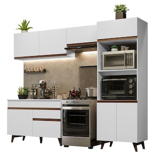 Foto 1 | Foto 1 | Madesa Gabinete De Cocina Completa Integral 260 Cm Reims Blanco 09