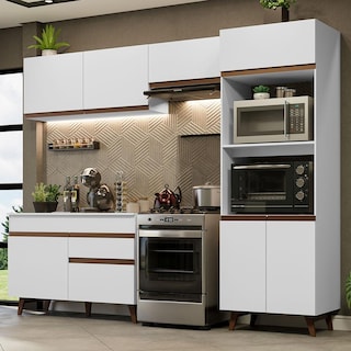 Foto 2 | Foto 2 | Madesa Gabinete De Cocina Completa Integral 260 Cm Reims Blanco 09