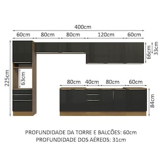 Foto 3 | Foto 3 | Cocina Integral Completa Modular Madesa Lux 440cm Mn