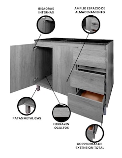 Foto 3 | Foto 3 | Cocina Integral Completa Premium Gardenia Para Tarja