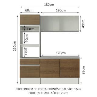Foto 3 | Foto 3 | Cocina Integral Completa Modular Madesa Topazio 180cm Mm